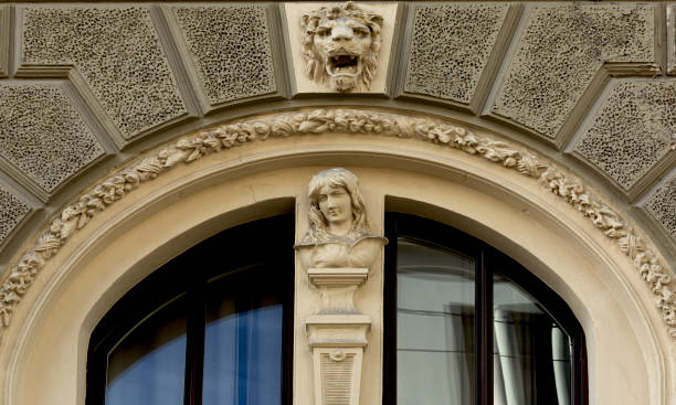 istock lady of petals with lion bust 2178362366