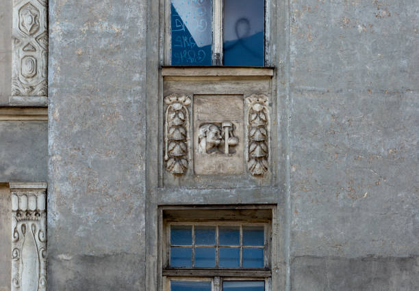 istock tiny character in the frame of the facade 2178363646