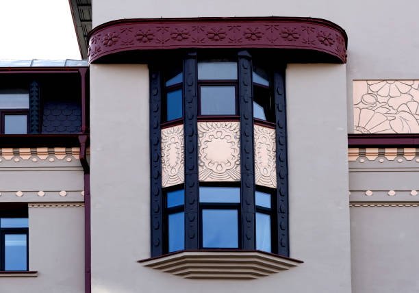 istock Modernist iron tribune with geometric motifs 2178364450