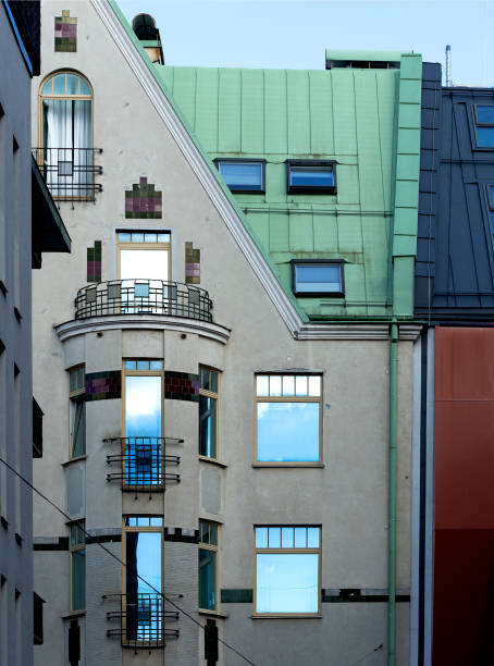 istock modernist building with windows reflecting the sky 2178364466