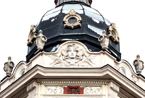 istock dome of the building with a female face and several vases 2178364597
