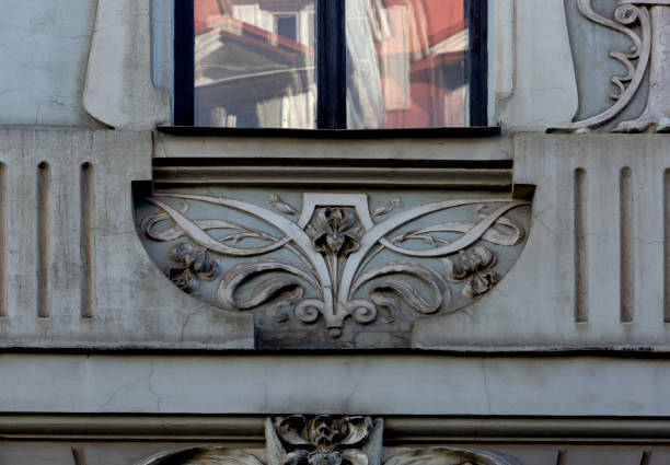 istock modernist floral detail framed under the window 2178365165