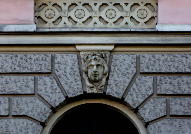 istock female bust with crown on golden arch 2178365364