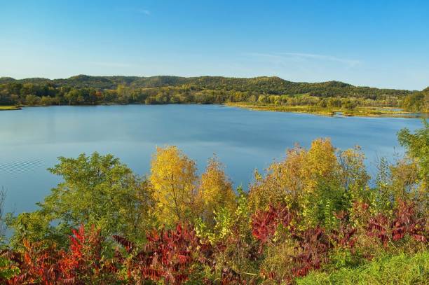 istock Lake Beside Colorful Autumn Trees 2178375771