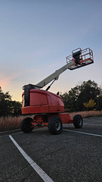 istock a telescoping boom basket cherry picker construction equipment in the sky 2178382126