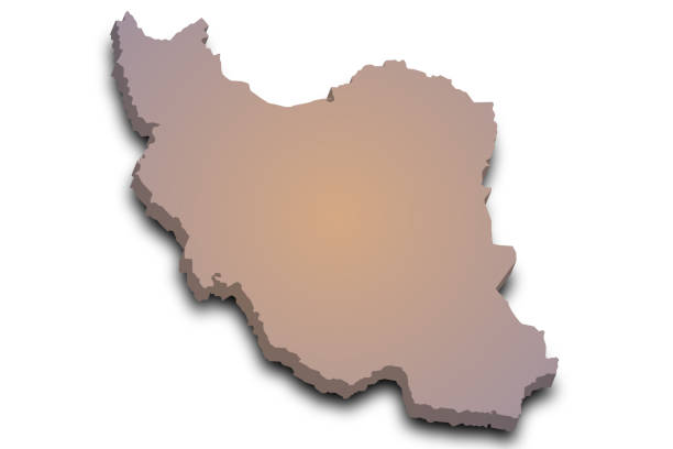 istock 3d Map of Iran country with color. middle East, ir, Iran country map 2178386532