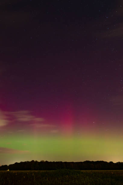 istock Aurora borealis in Hamburg, Germany. Northern lights 2178386769