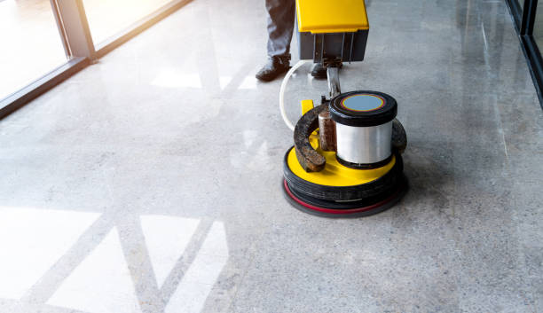 istock Worker use machines to clean the floor 2178390939