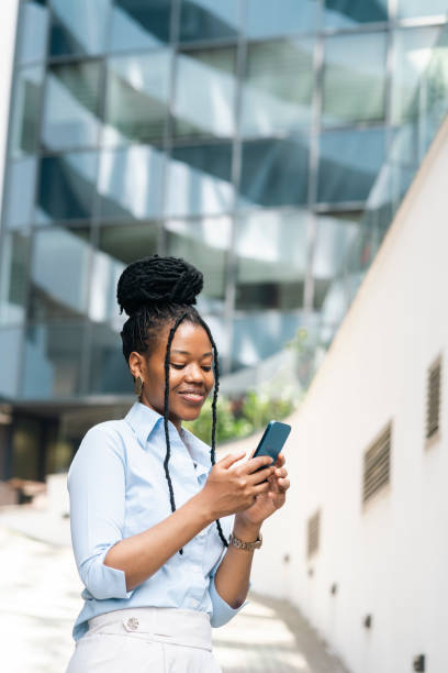 istock Young business woman using phone 2178391445