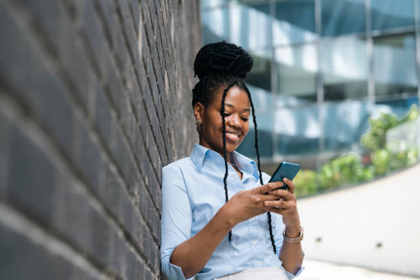 istock Young business woman using phone 2178391447