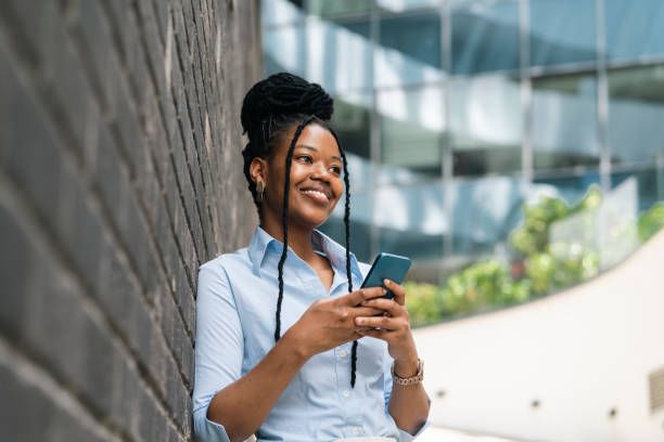 istock Young business woman using phone 2178391510
