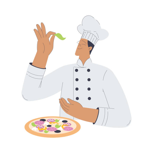Making Pizza Vector 120+ Pizza Making Process Stock Illustrations, Royalty-Free Vector ...
