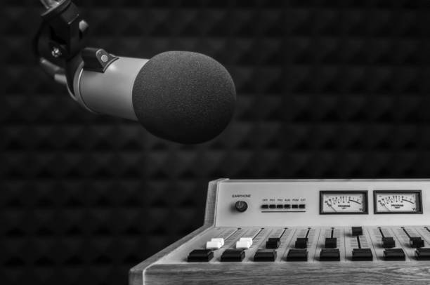 istock Professional microphone and sound mixer 2178399323