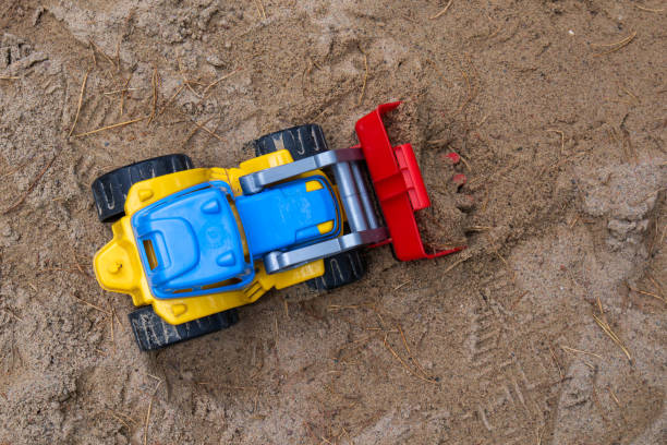 istock Sand toys, tractor 2178400820