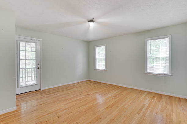 istock Bright Empty Room With Polished Wooden Floors. 2178400844