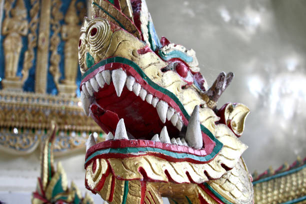 istock EXCU ornate golden dragon head, Doi Suthep 2178401094