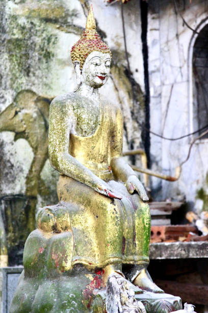 istock Weathered, fading seated Thai Buddha at Doi Suthep 2178401161