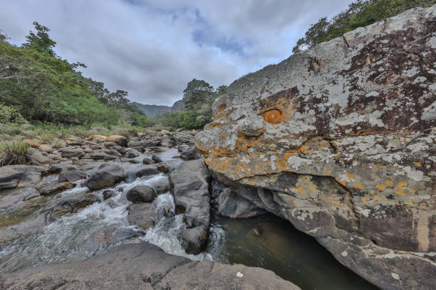 A canyon situated in KwaZulu Nata, South Africa approximately 120km south of Durban. Oribi gorge is cut by the Mzimkulwana river. The gorge is approximately 400 meters deep and  5km wide at its widest point. Covered by subtropical vegetation and inhabited by by small mammals.