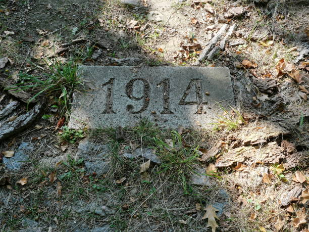 istock Stairs with the years of the First World War inscribed on them 2178403816
