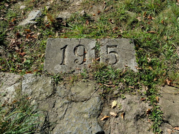 istock Stairs with the years of the First World War inscribed on them 2178403825