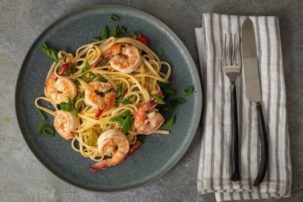 istock Shrimp Linguine with Asparagus 2178410609