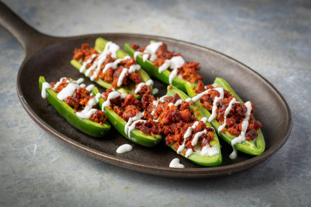 Chorizo Stuffed Jalapeno Poppers