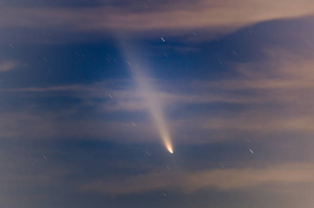 Tsuchinshan–ATLAS comet on night sky.Istanbul - Turkey.