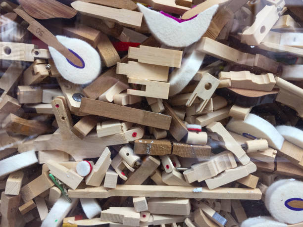 spare parts for a classic piano made of wood