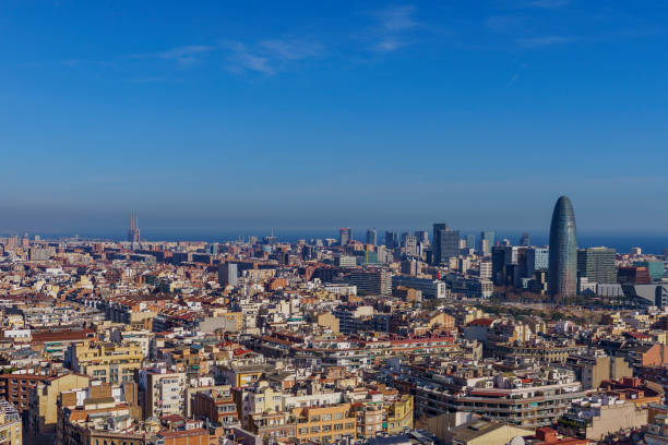 istock Beautiful panorama overlooking the colorful Barcelona 2178431302