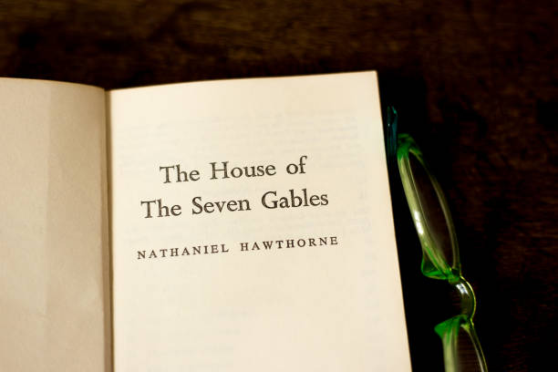 istock Open Book, Title: The House of the Seven Gables, Hawthorne 2178431501