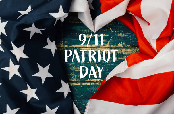 istock Patriotic flag is displayed with the words Patriot Day written below it 2178431608