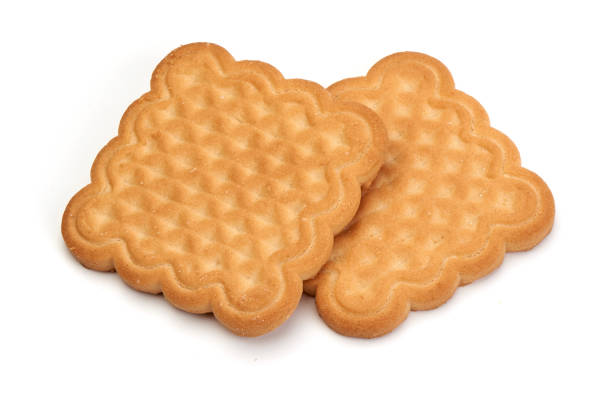 istock Sweet baked Cookies, isolated on white background 2178431971