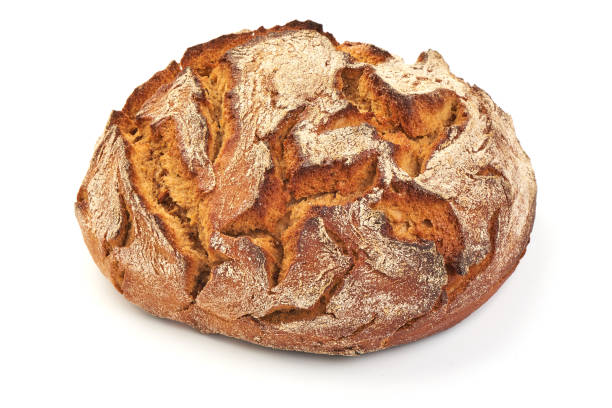 istock Freshly Baked Homemade Bread, close-up, isolated on a white background 2178435799