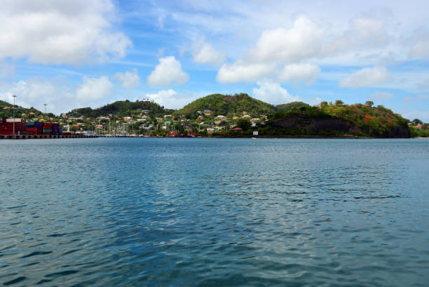 Saint George's, Grenada: the Lagoon Marina area in St. George's, Grenada, is a key hub for boating and marine services, situated near the southern end of the capital's natural harbor. It offers a range of facilities for yachts and boats, including docking, repairs, and provisioning services. The marina is also close to key amenities such as restaurants, shops, and accommodations, making it a convenient stop for both local and visiting vessels. Its sheltered location within the lagoon provides safe anchorage, while maintaining easy access to the surrounding waters and nearby attractions.