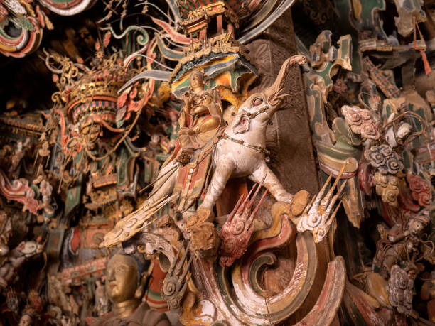 istock The exquisite clay sculptures in Guanyin Hall 2178444397