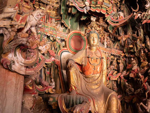 istock The exquisite clay sculptures in Guanyin Hall 2178444453