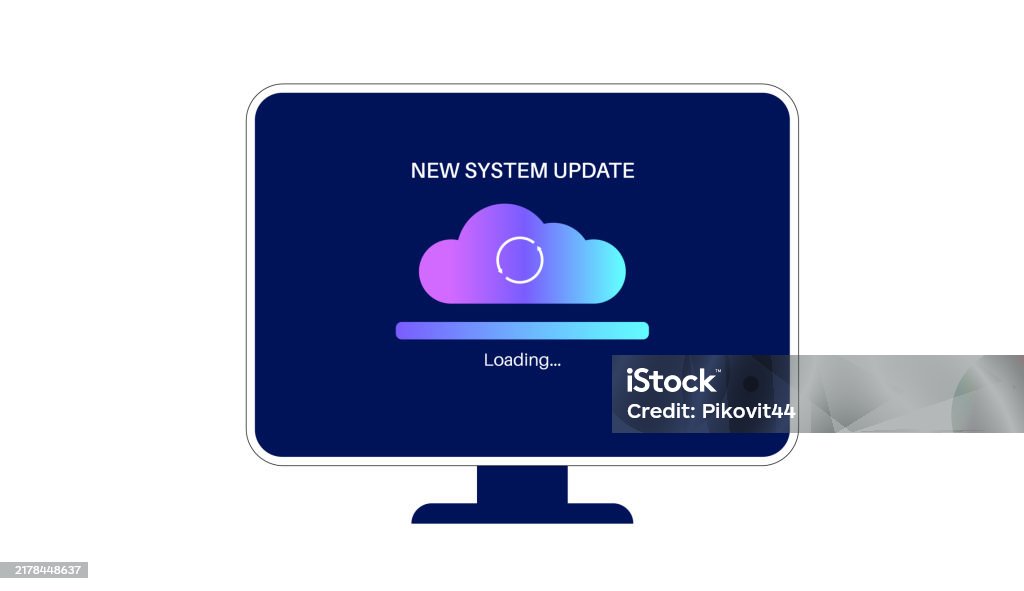 System Update Concept Stock Illustration - Download Image Now ...