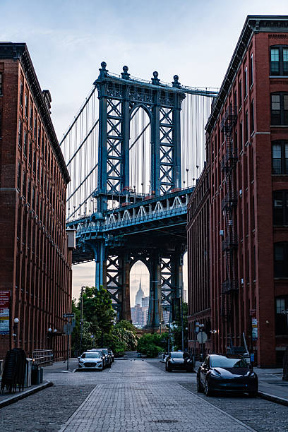 istock architecture of historic bridge in manhattan. bridge connecting Lower Manhattan with Downtown Brooklyn. new york urban architecture. manhattan bridge in new york. new york urban architecture 2178458297