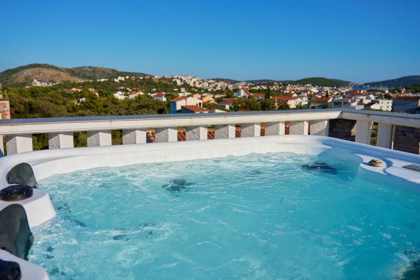 istock Outdoor Hot Tub on Rooftop Deck 2178461487