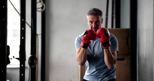 istock Man Power Boxing In Gym 2178465179