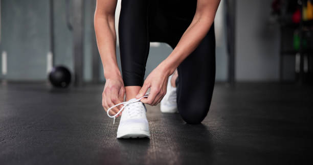 istock Tying Running Fitness Shoes 2178465183
