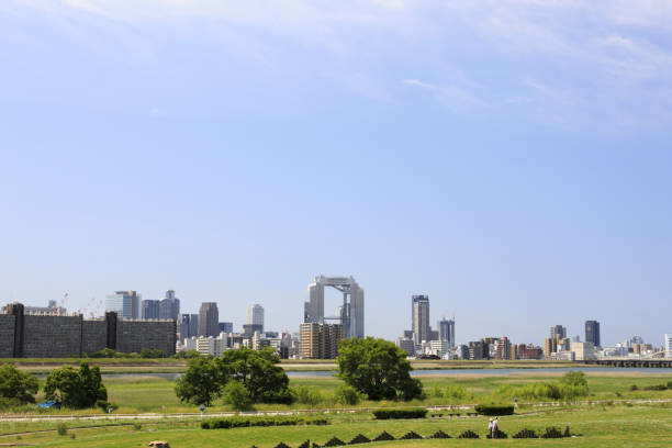 istock Osaka seen from the Yodo River riverbed 2178468667