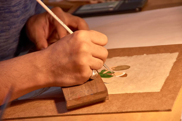 istock Traditional Wood Painting in Bukhara: Artisan at Work 2178470047