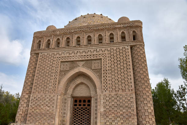 istock Stone Samanid Mausoleum, iconic architecture in Bukhara's Scenic Park 2178470071