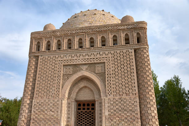 istock Stone Samanid Mausoleum, iconic architecture in Bukhara's Scenic Park 2178470278