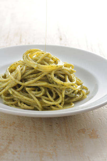 Genovese pasta with basil sauce