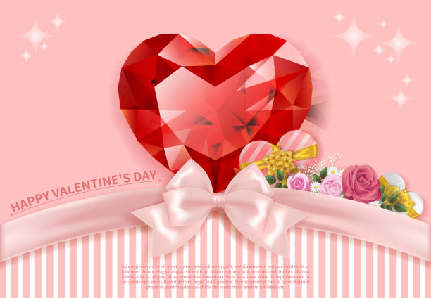 istock Pink Valentine's Day card with jewelry 2178475745