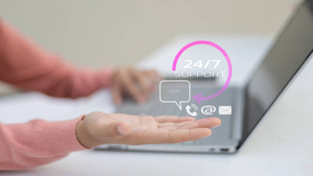 istock Delivering nonstop 24/7 virtual assistance for clients worldwide, offering full-time customer care and consulting via contact centers for seamless service. 2178478453