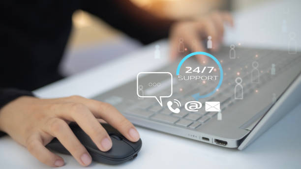 istock Delivering nonstop 24/7 virtual assistance for clients worldwide, offering full-time customer care and consulting via contact centers for seamless service. 2178479866