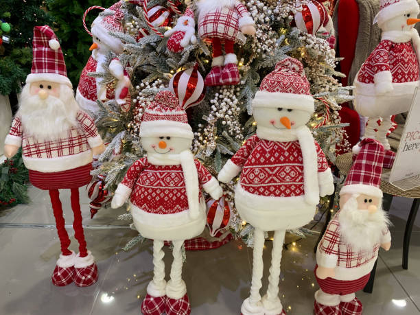 istock Different Christmas Santa and Snowman stuff toys 2178480468